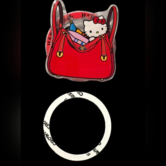 Red Hello Kitty Fashion Pop Socket with Red Bow - Picture 2 of 3